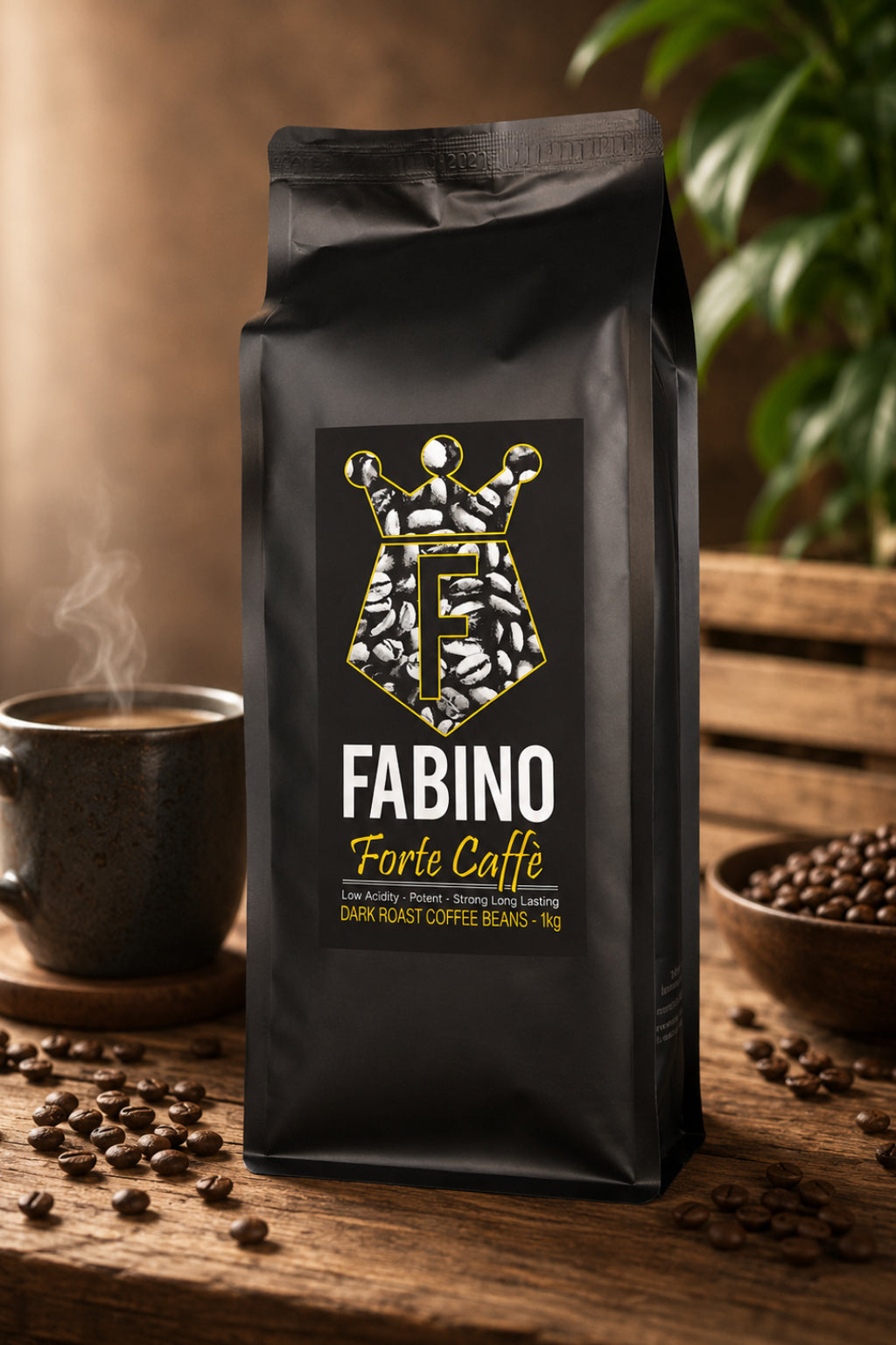 Fabino Forte Cafe Coffee Beans or Ground 1kg